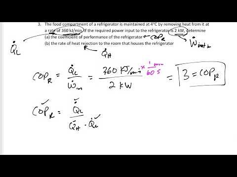 Thermodynamics - 6-4 Refrigerators and Heat Pumps - examples
