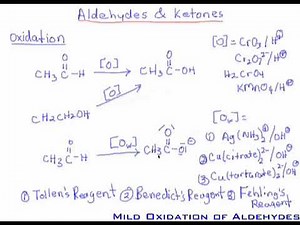 105. Aldehydes & Ketones: Oxidation Reactions, Sodium Bisulphite Reactions & Reactivity of α-Carbon