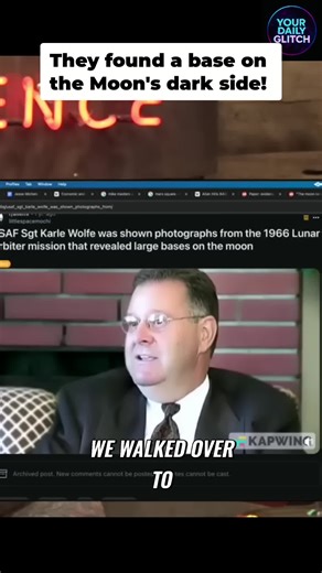 Secret moon base? This scientist saw it with his own eyes. Why haven't we heard about it on the news? #MoonBase #Secret #Conspiracy #NASA #Aliens