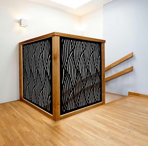 Modern Aluminum Stair Railing Panel, Decorative Metal Screen Insert - Etsy