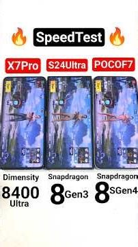 POCO F7 vs X7 PRO vs S24 Ultra 🔥🔥🔥