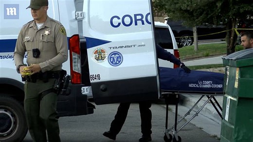 Aaron Carter's body is removed from his home by the coroners.