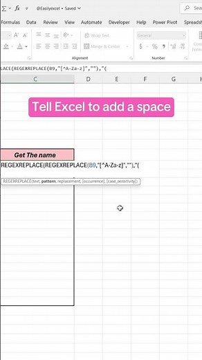 How to use Regex Replace in Excel! #excel #regex #dataanalysis