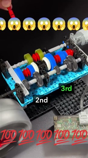 LEGO Technic 5-Speed DCT Gearbox | Money Shift 💸 #lego #legotechnic #mechanical #amazing #technic