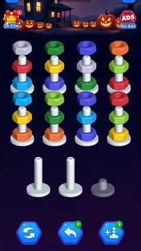 Satisfying Nut Sort Gameplay – Perfect Sorting Streak!✨ #nutsortsolution #nutsortpuzzle #puzzlegame