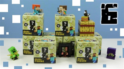 Minecraft Mini-figure End Stone Series 6 Mystery Boxes Collection Review & Codes