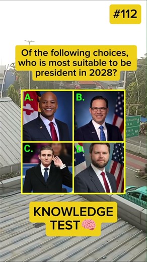 KNOWLEDGE TEST - The following choices, who is most suitable to be president? #trivia #automobile