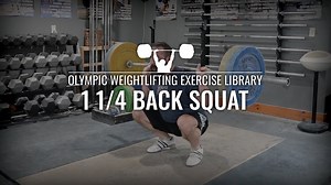 1 1/4 Back Squat Exercise Demo Video & Info