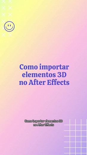 Importar arquivos 3D no After Effects com o plugin Element 3D 💖 #motiongraphics #motiondesign #aftereffects #animacao3d #tutorialaftereffects