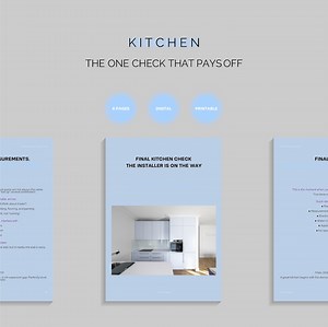 Kitchen Installation Checklist: Final Pre-installer Guide (digital Download) - Etsy
