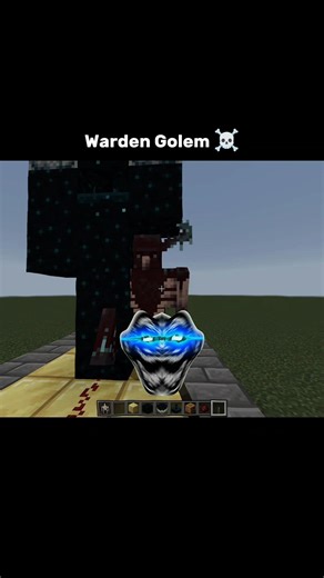 Minecraft Warden ❌ Warden Golem ✔️🤯...#animationmeme
