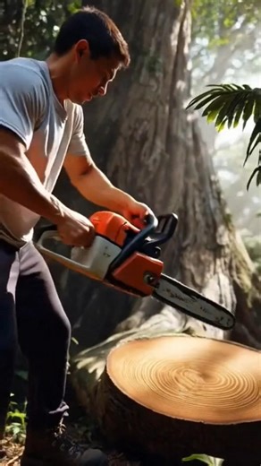 Old Tree Trunk Turned Into Secret Room 🌲🏠 | Jungle Survival Build #survival #beforeafter #satisfying