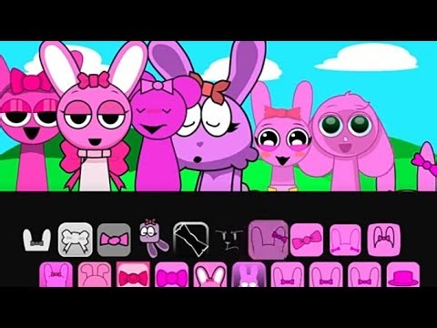 Incredibox Sprunki - Every Pinki Singing Together: Part 2 (Retake, Sprunksters But, Pyramixed)