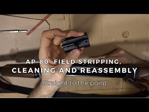Adler Jäger Mod. AP-80 - Field Stripping, cleaning and reassembly - Straight to the point