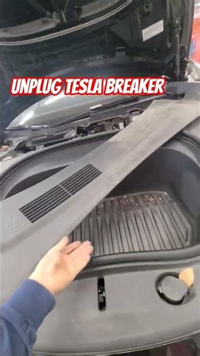 Unplug Telsla breaker. car/Auto body repair #auto #automobile #car #automotive