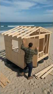 He Built a Tiny Beach House From Old Tires 🏖️🏡