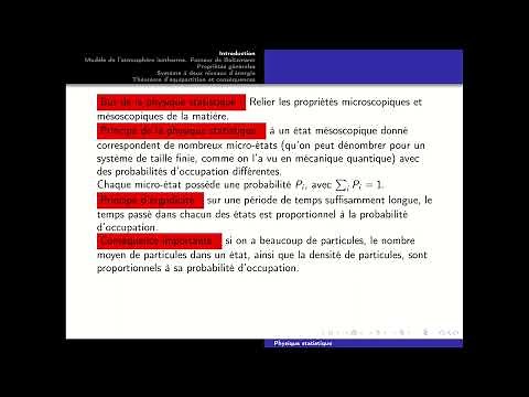 Physique statistique - Partie 1