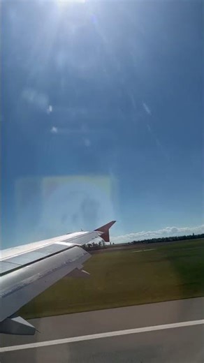 Austrian airlines Airbus A320-232 take off from Varna airport,Bulgaria