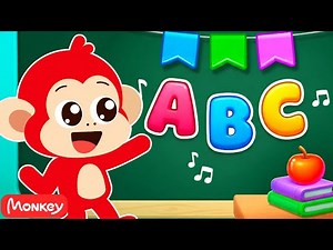 Learn ABC For Toddlers & Babies 🌈 Learn The Alphabets, Colors 🔠 Monkey Junior Toddler Learning Video