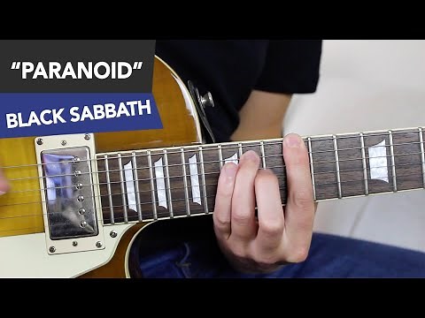 Paranoid Guitar Lesson - Black Sabbath Tutorial