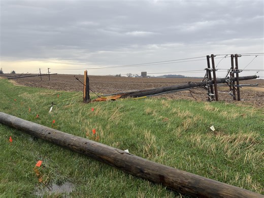 Illinois Route 73 in Stephenson Co. closed due to storm damage