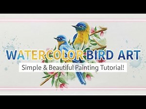 How to Paint Birds in Watercolor - Ultimate Creative Vlogs #43 #reels
