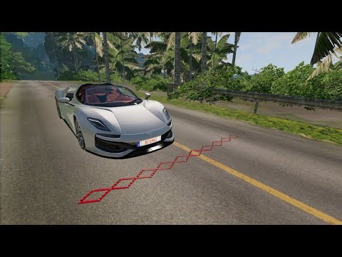 Cars VS Spiked tape#01[BeamNG.Drive]|Ultra Detuiled crash compitation|