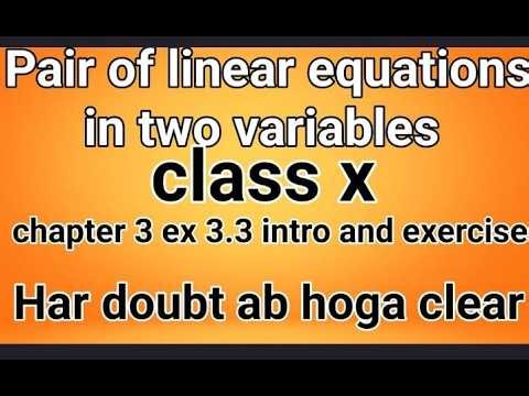 Class 10 Math Chapter 3, Exercise 3.1 complete solution