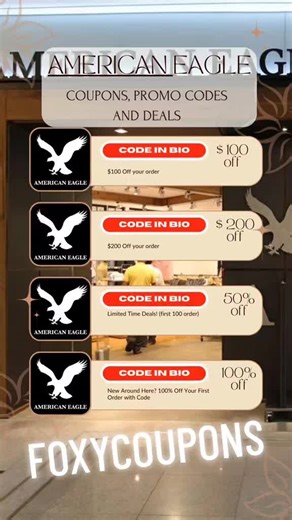 Brand New Deals Available - American Eagle Promo Codes and Discount Coupons In 2026 #americaneagle #discount #coupon #fashiondeals #fashiontok
