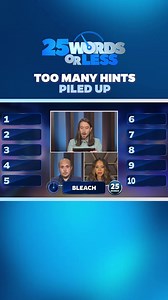 55K views · 325 reactions | Can Team Amber tidy up their guesses and find the right word? 粒 | 25 Words or Less | Facebook