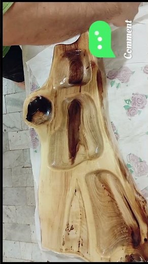 Multifunctional handmade art made of walnut wood. Serving bowl and cutting board. #wood #woodscraft