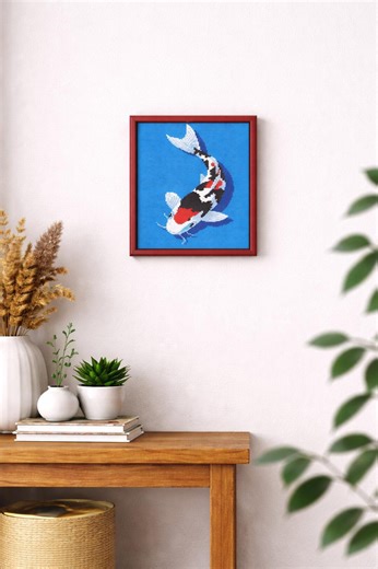Koi Fish Cross Stitch Pattern PDF – Japanese Carp Embroidery Design - Etsy Australia