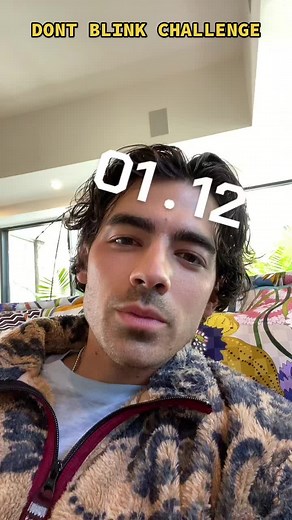 Joe Jonas Takes on the Don't Blink Challenge on TikTok