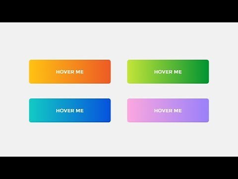 Animated gradient buttons on hover Using HTML & CSS