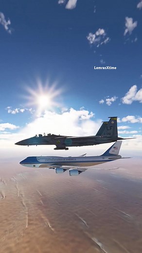 Air Force One and F-15 | Lemxras