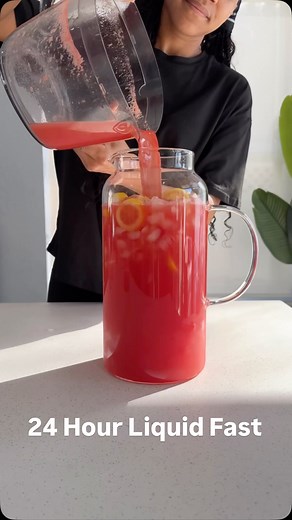 24 hours. No solids, just discipline, hydration, and a clear mind. Full recipes and fasting schedule in comments! ✨ #liquidfast #fasting #fast #juicing #freshjuice #vlogen | Juicewithkeya