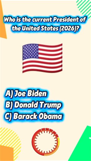 Who Is the Current President of the United States (2026)? 🇺🇸 90% People Get This Wrong!#viral#short