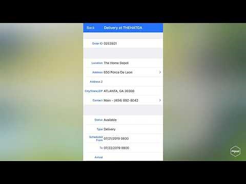 Current Assignment Overview of the McLeod Driver App on iPhone