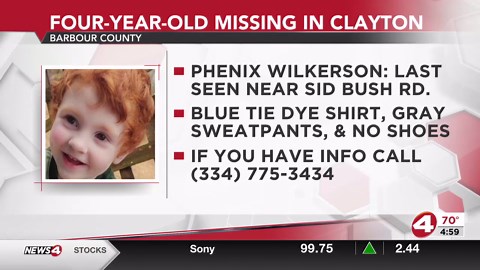 Missing Alert issued for Barbour County child