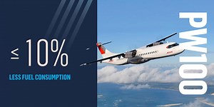 Did you know that our PW100 engine family is the benchmark for low fuel consumption on routes of 350 miles or less? That means lower costs for regional operators, and lower CO2 emissions for our planet! 🌎 Learn more: https://prattwhitney.co/3Nb4fUW #WeArePW #InvestInOurPlanet | Pratt & Whitney