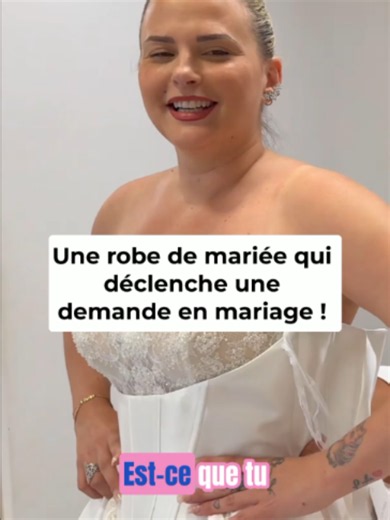 La robe de mariée qui fait proposer en 5 minutes