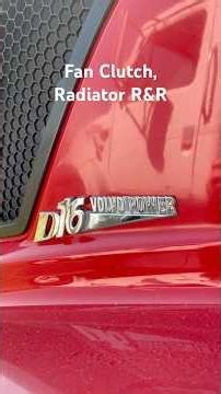Mechanic Fix. Volvo d13 fan clutch replacement. Radiator remove and replace.
