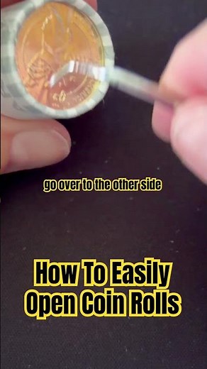 How To Easily Open Coin Rolls #coincollectinghobby #coinrollhunting #beginnertips