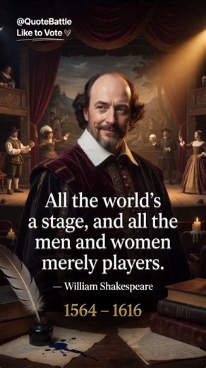 “All the World’s a Stage – William Shakespeare”