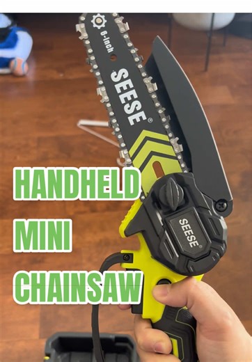 This is a powerful handheld device 🤯🤯🤯 #chainsaw #seese #chainsaws #lumberjack #woodworking