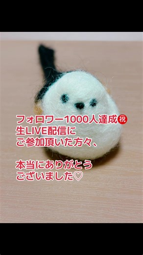 【LIVE配信 無事終了しました】 ご参加頂いた皆様ありがとうございました😊✨ #1000人達成 #生ライブ配信 #シマエナガ #肩のり#かたのらりルト #3人ぐらし #3人暮らし