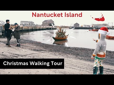 Christmas on Nantucket 2020 | Walking Tour | 4K 60 fps