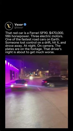 HIT A $470K CAR KEPT DRIVING