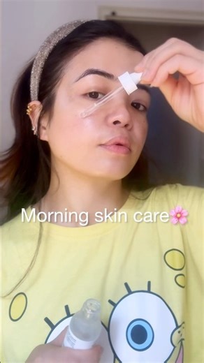 Simple morning skincare routine and its works💧#skincare #morningroutine #shorts #youtubeshorts