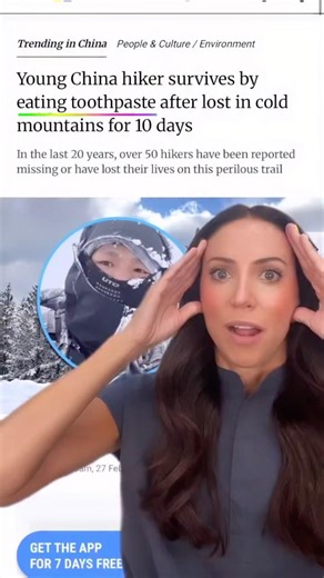 eating toothpaste saved man’s life?! #shorts